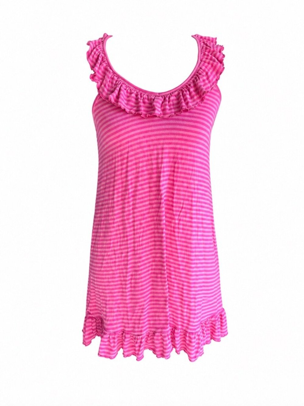 Vintage Betsey Johnson Pink Stripes Mini Dress in excellent condition